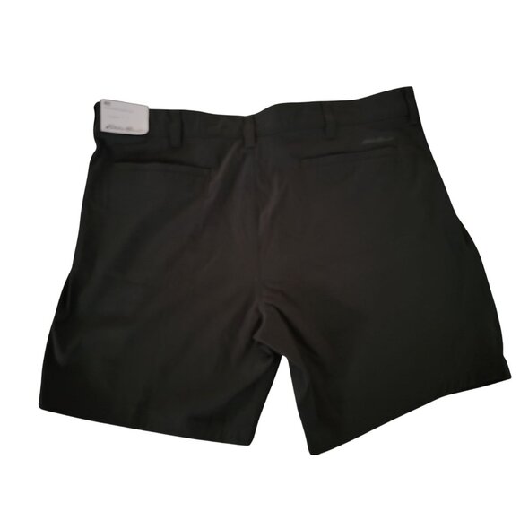 Eddie Bauer Mens Horizon Guide Wander Shorts Classic Fit Size 40 Black Flexion - Picture 2 of 7